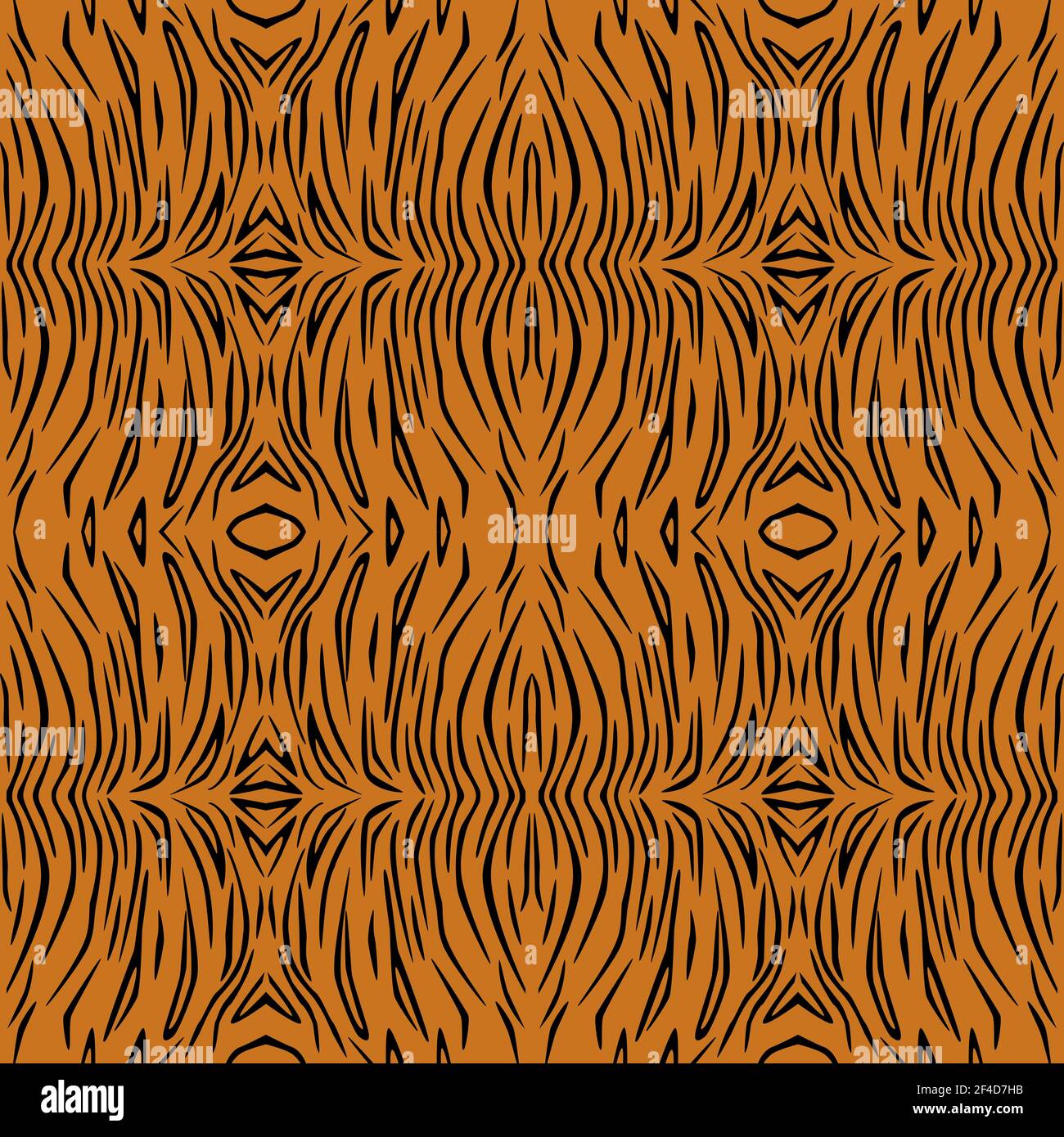 Motif vectoriel sans couture de peau de tigre. Arrière-plan, décoration textile, imprimé animaliste. Illustration de Vecteur