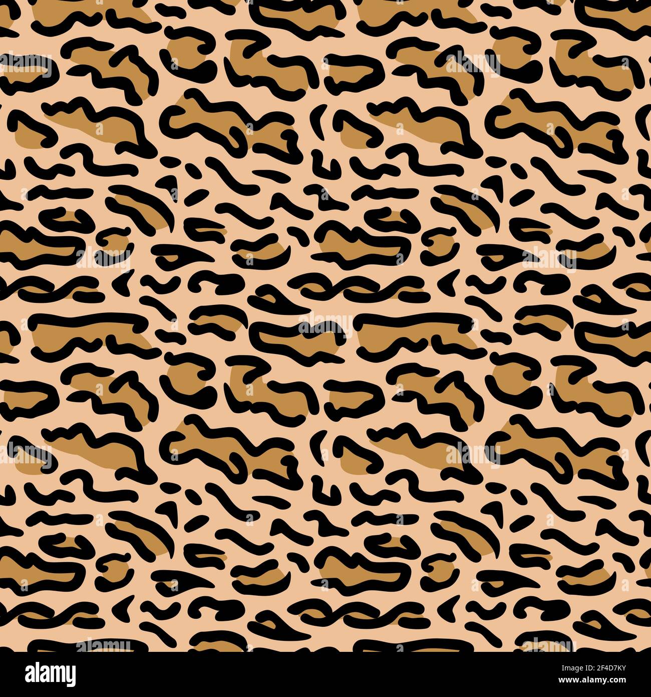 Motif vectoriel sans couture de la peau de chat ocelot. Arrière-plan, décoration textile, imprimé animaliste. Illustration de Vecteur