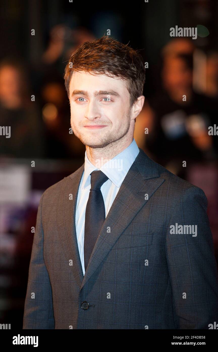 Daniel Radcliffe arrive à la première de tuer vos Darlings Dans le cadre du 57e Festival du film BFI au Odeon Leicester Square - Londres Banque D'Images
