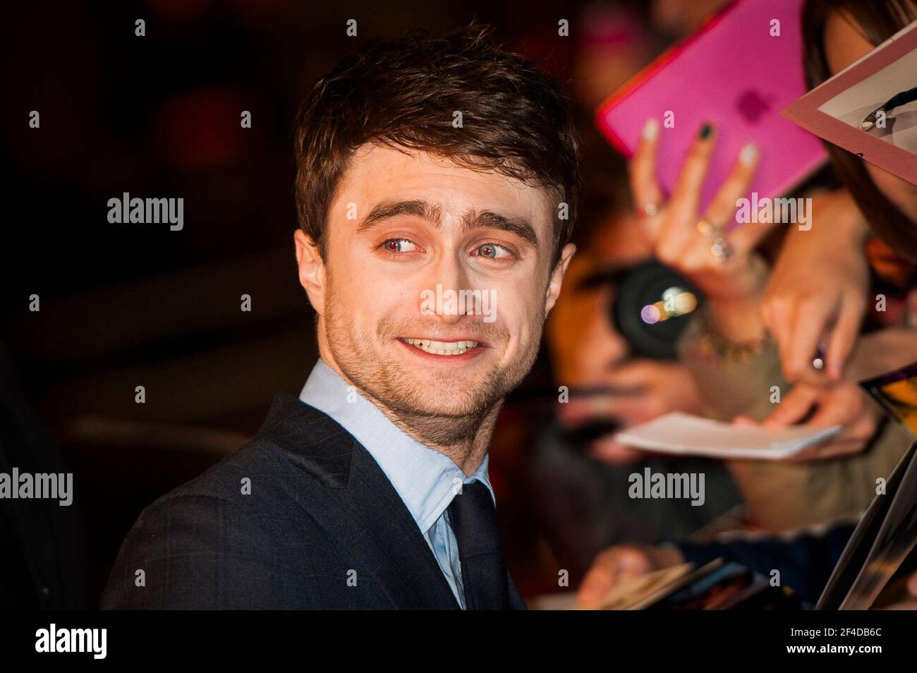 Daniel Radcliffe arrive à la première de tuer vos Darlings Dans le cadre du 57e Festival du film BFI au Odeon Leicester Square - Londres Banque D'Images