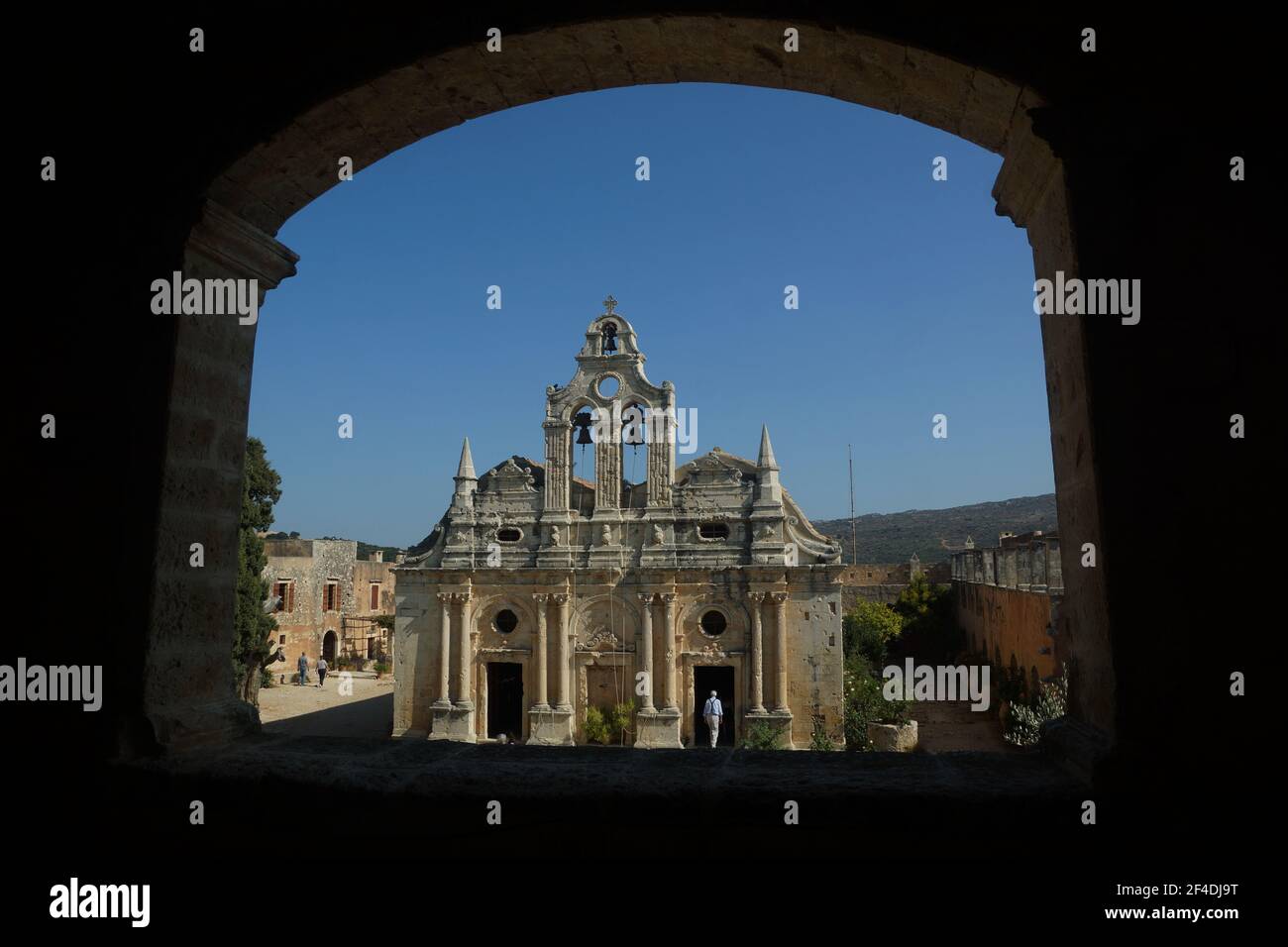 Monastère Arkadi, Crète Banque D'Images