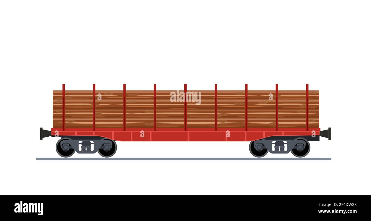 Wagon de transport Illustration de Vecteur