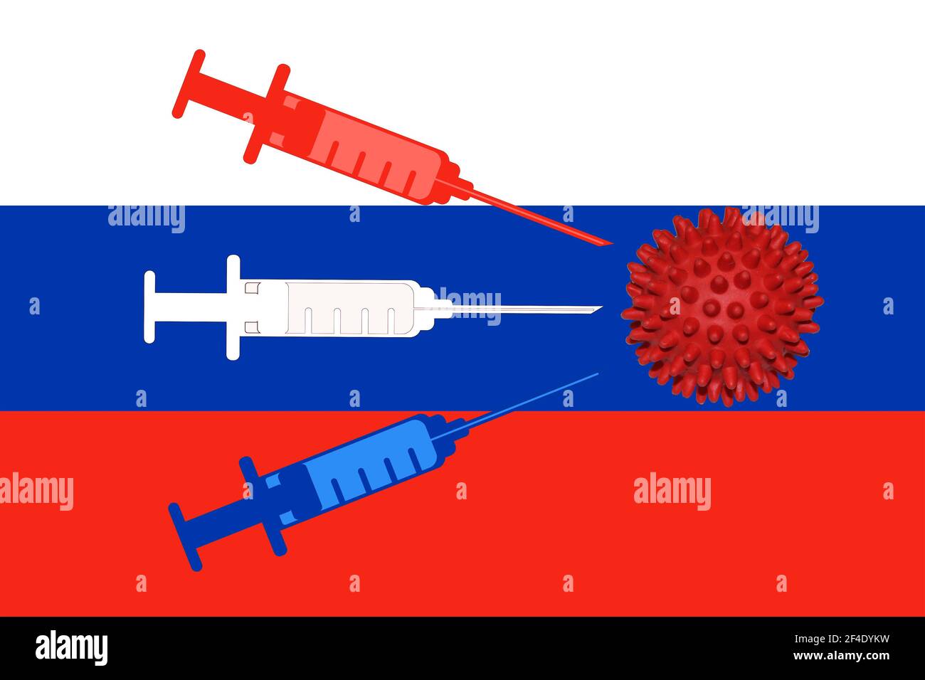 Pandémie de coronavirus. Le premier vaccin au monde est disponible. Contenu pour le concepteur. Banque D'Images