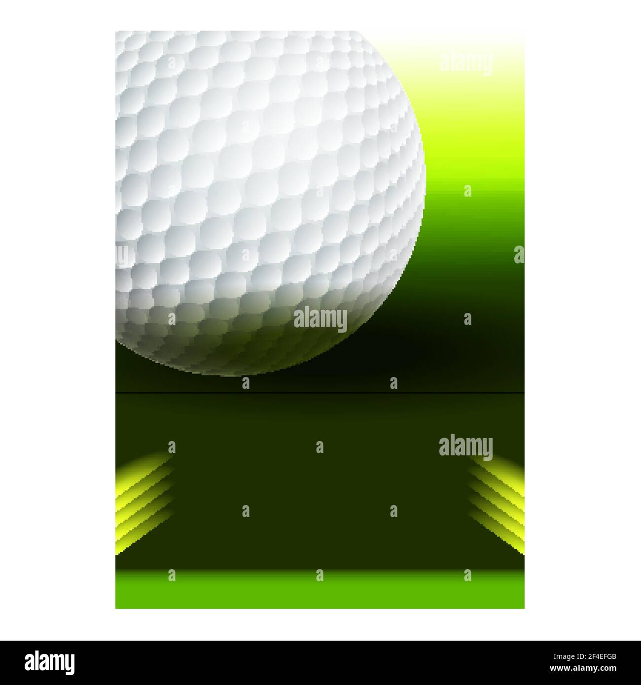 Golf Country Club Loisirs Sport Banner Vector Illustration de Vecteur