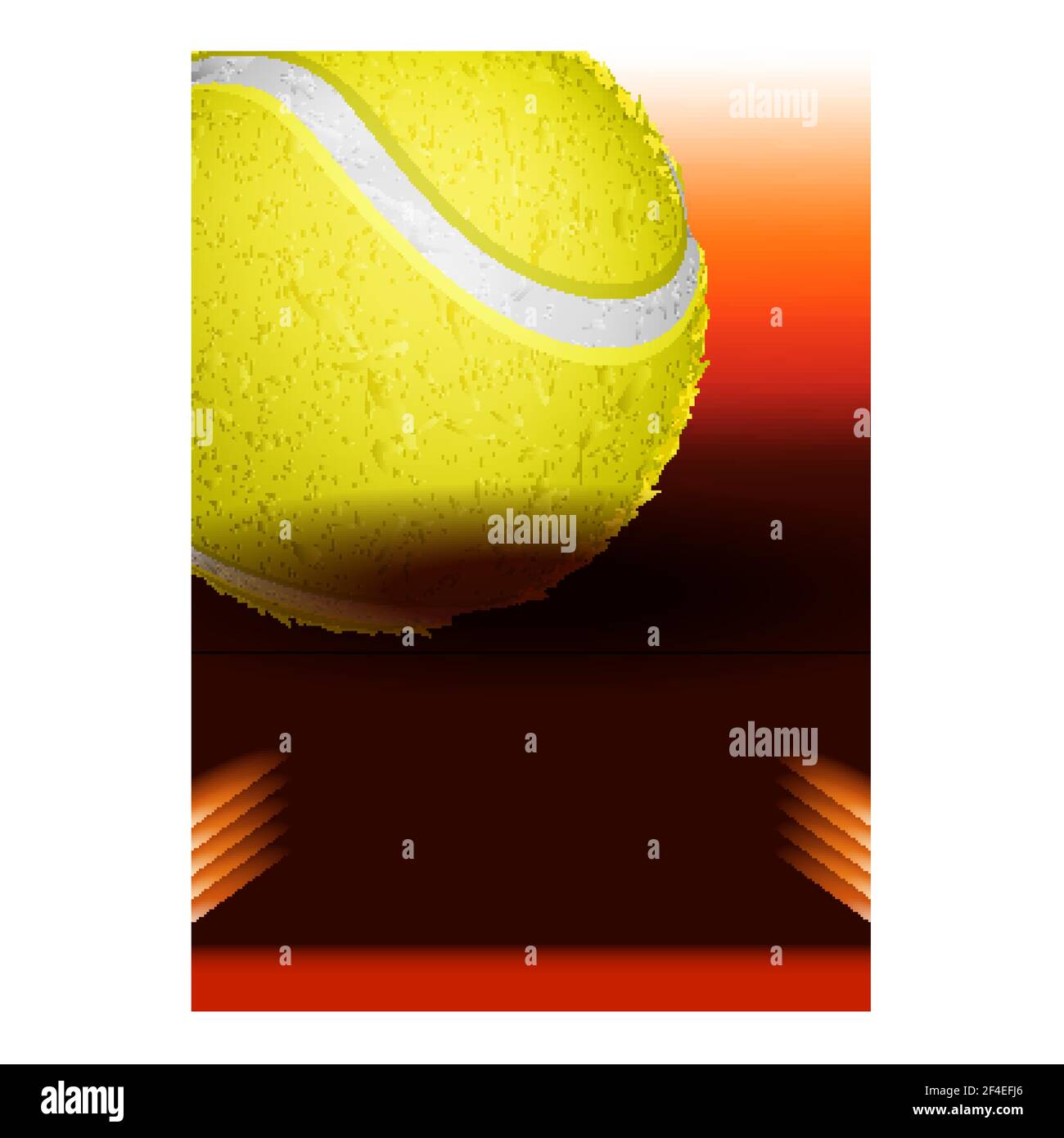 Illustration vectorielle de bannière de championnat de sport de raquettes de tennis Illustration de Vecteur