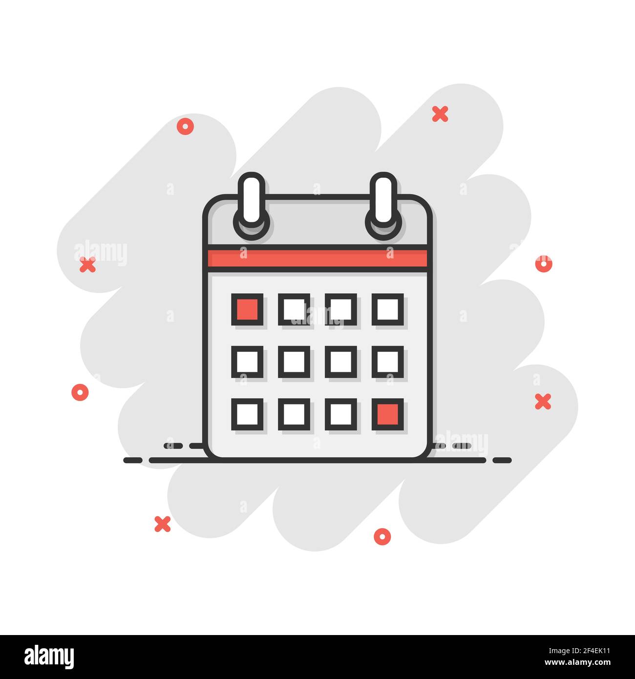 Cartoon Vector icône agenda calendrier dans le style comique. Illustration rappel pictogramme. Date d'effet splash concept Image Vectorielle Stock - Alamy Cartoon Vector icône agenda calendrier dans le style comique. Illustration rappel pictogramme. Date d'effet splash concept Image Vectorielle Stock - Alamy