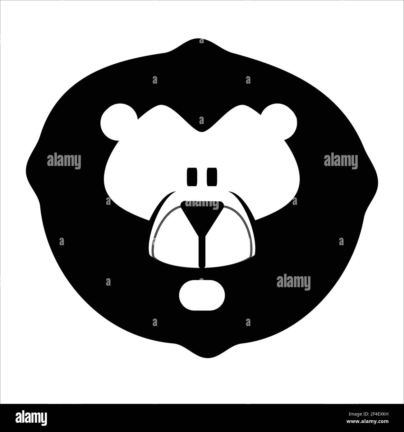 Motif têtes de lions en forme de losange Illustration de Vecteur