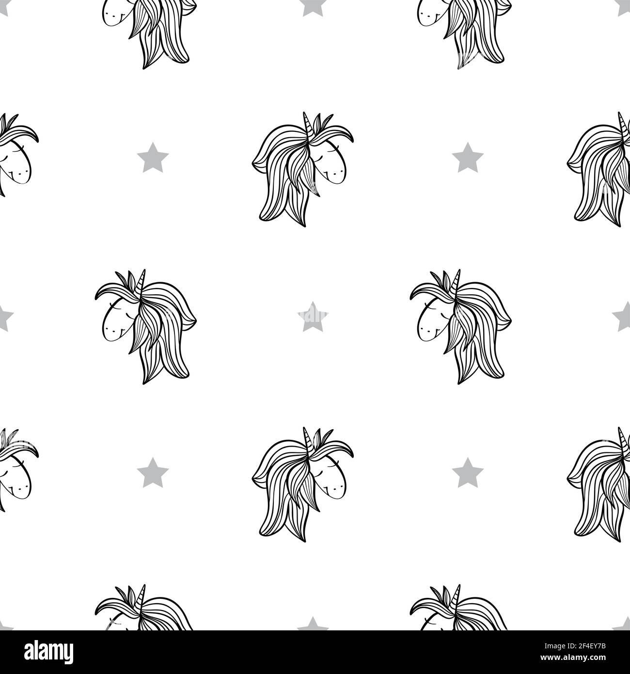 Mignon unicorns sans couture motif répétition texture arrière-plan conception pour tissus de mode, tissus graphiques, imprimés, fonds d'écran Illustration de Vecteur