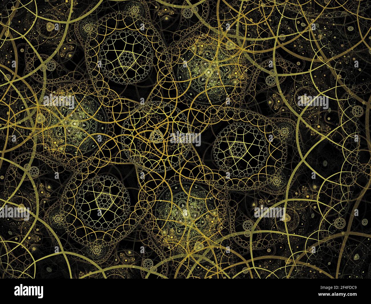 Art de la flamme fractale Banque D'Images