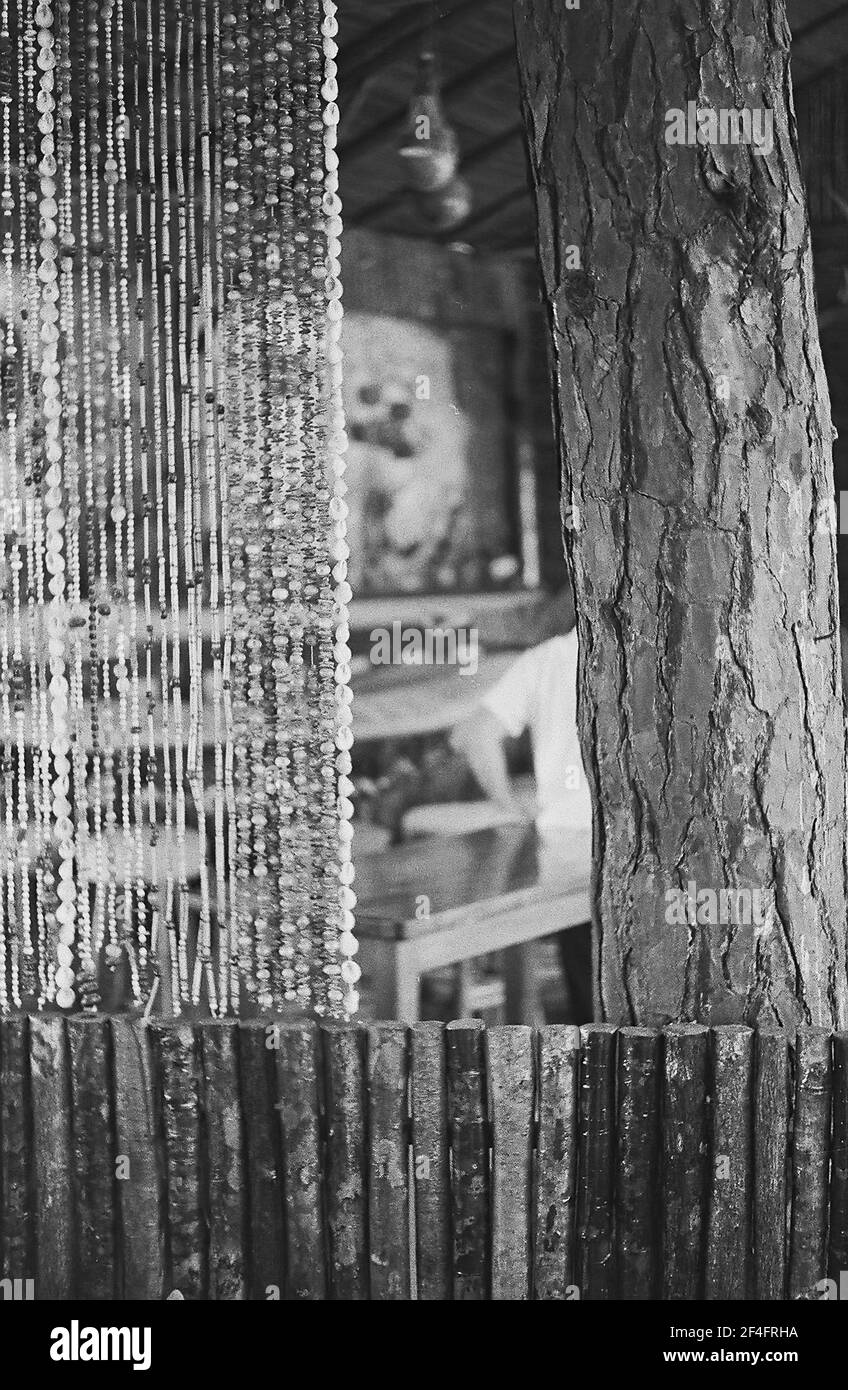 Rideau de coffre Banque d'images noir et blanc - Alamy