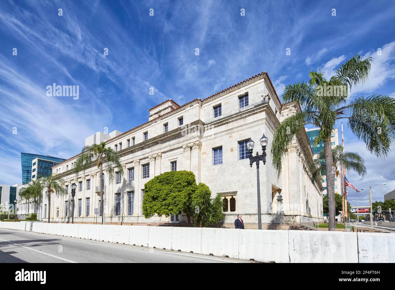 Conception du bâtiment fédéral David W Dyer et du palais de justice des États-Unis Par Carrere & Hastings architectural Firm à Miami Florida, États-Unis Banque D'Images