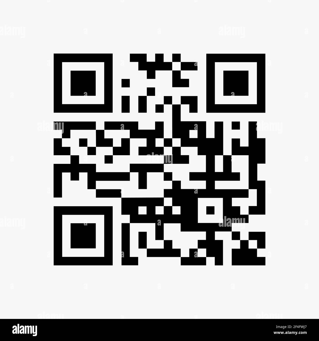 Illustration du vecteur de conception du code QR. Icône créative. Illustration de Vecteur