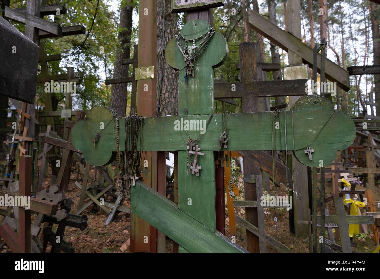 Pologne, Grabarka - 10 octobre 2020 : la montagne Sainte Grabarka, coeur de l'Eglise orthodoxe de Pologne Banque D'Images