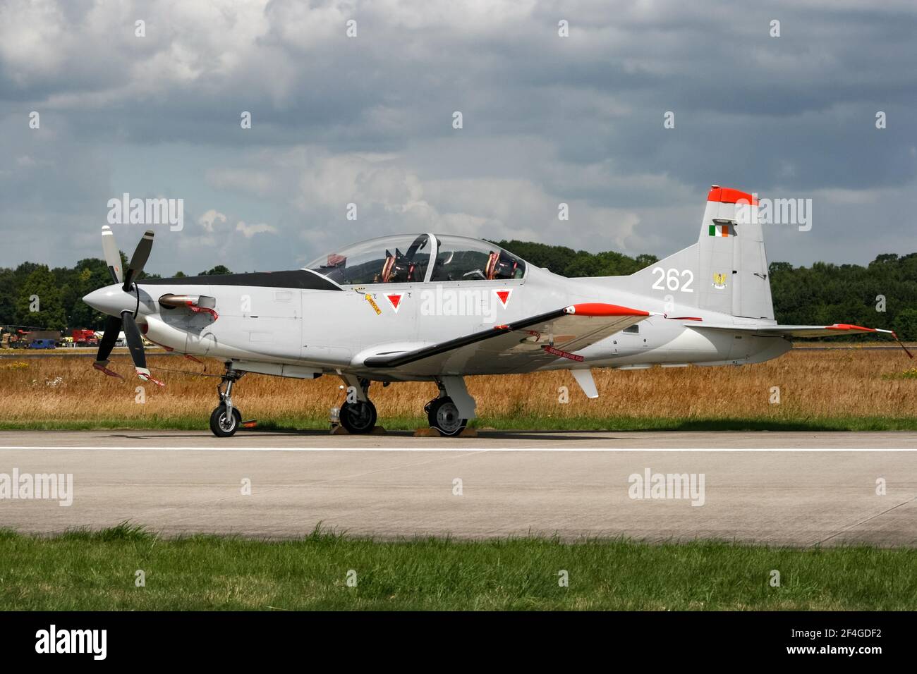 Irish Air corps Pilatus PC-9 à la base aérienne de Volkel. Pays-Bas - 20 juin 2009 Banque D'Images