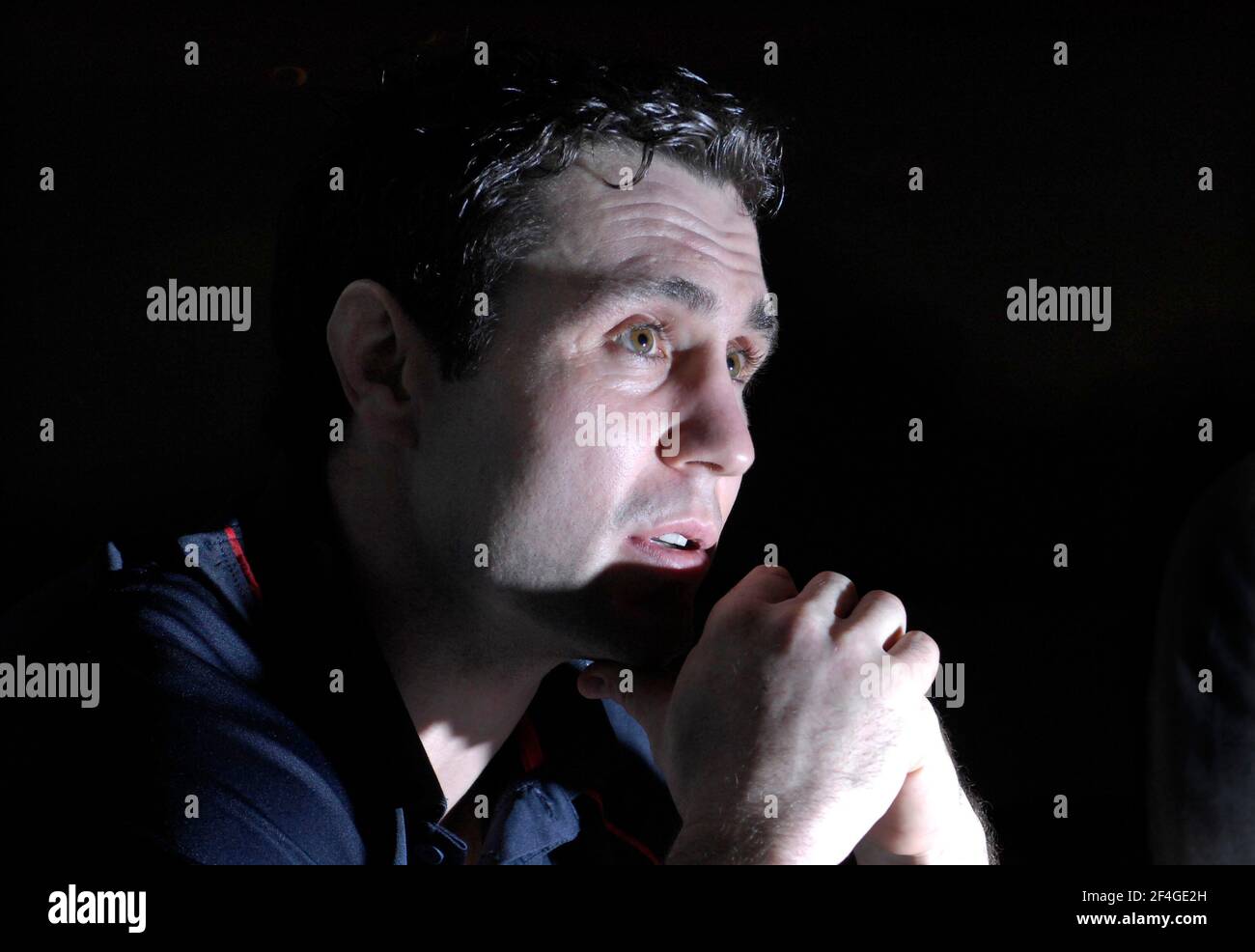 SIMON JONES CAPTIAN DE PAYS DE GALLES ÉQUIPE DE RUGBY 1/2/2007 PHOTO DAVID ASHDOWN Banque D'Images