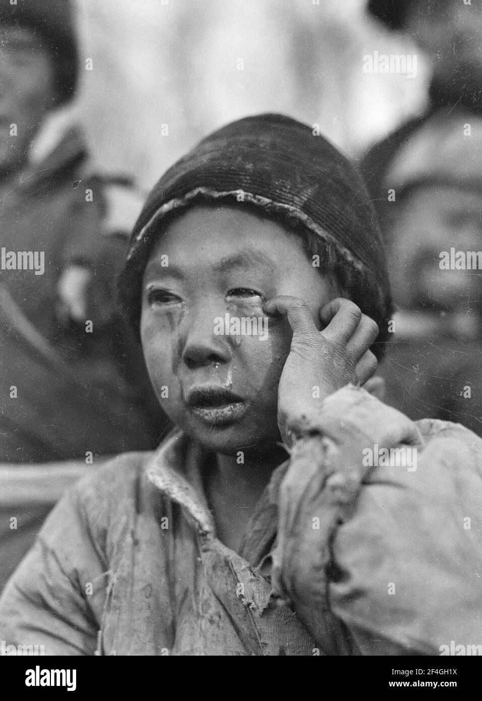 Portrait de fille, Chine, Beijing (Chine), 1919. De la collection de photographies Sidney D. Gamble. () Banque D'Images