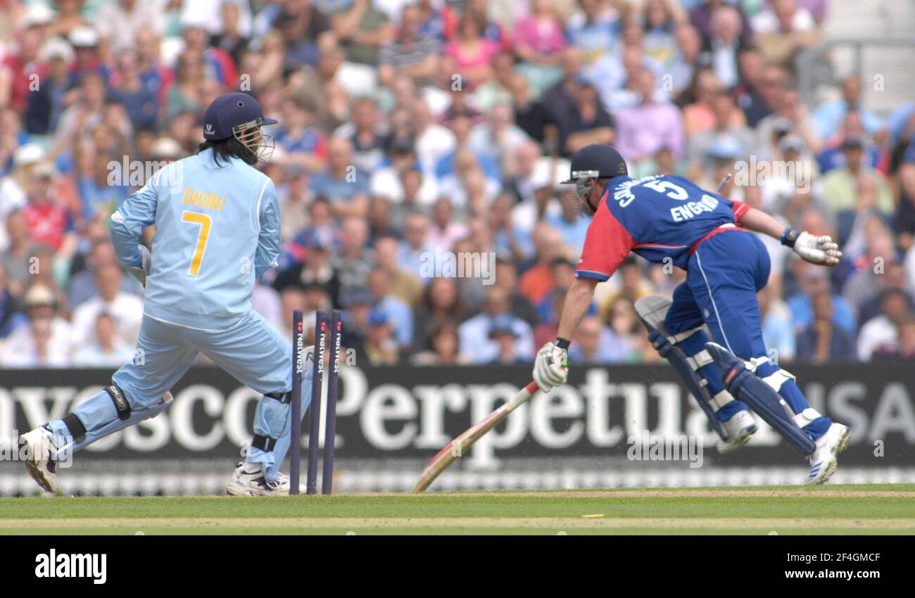 NAT WEST 1 JOUR INTERNATIONAL ANGLETERRE V INDE À L'OVALE 5/9/007 COLLINGWOOD À COURT. PHOTO DAVID ASHDOWN Banque D'Images