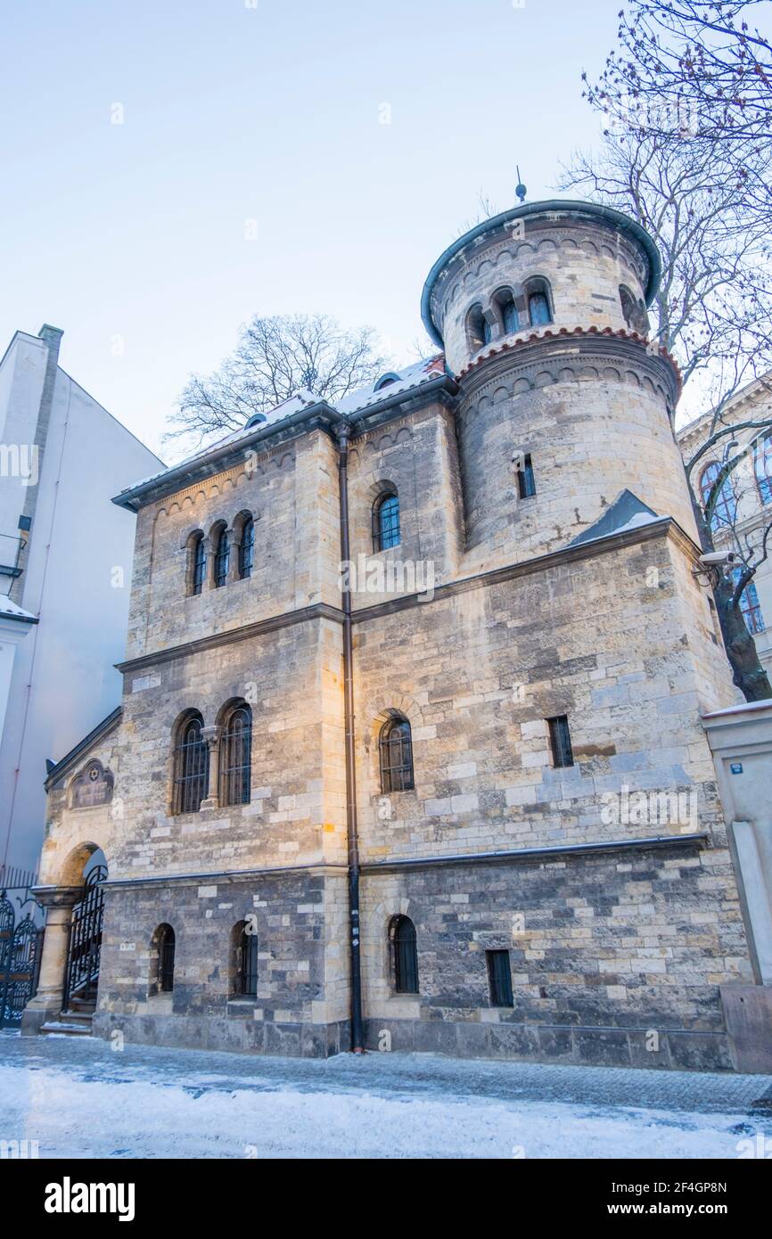 La salle de cérémonie, Josefov, Prague, République tchèque Banque D'Images