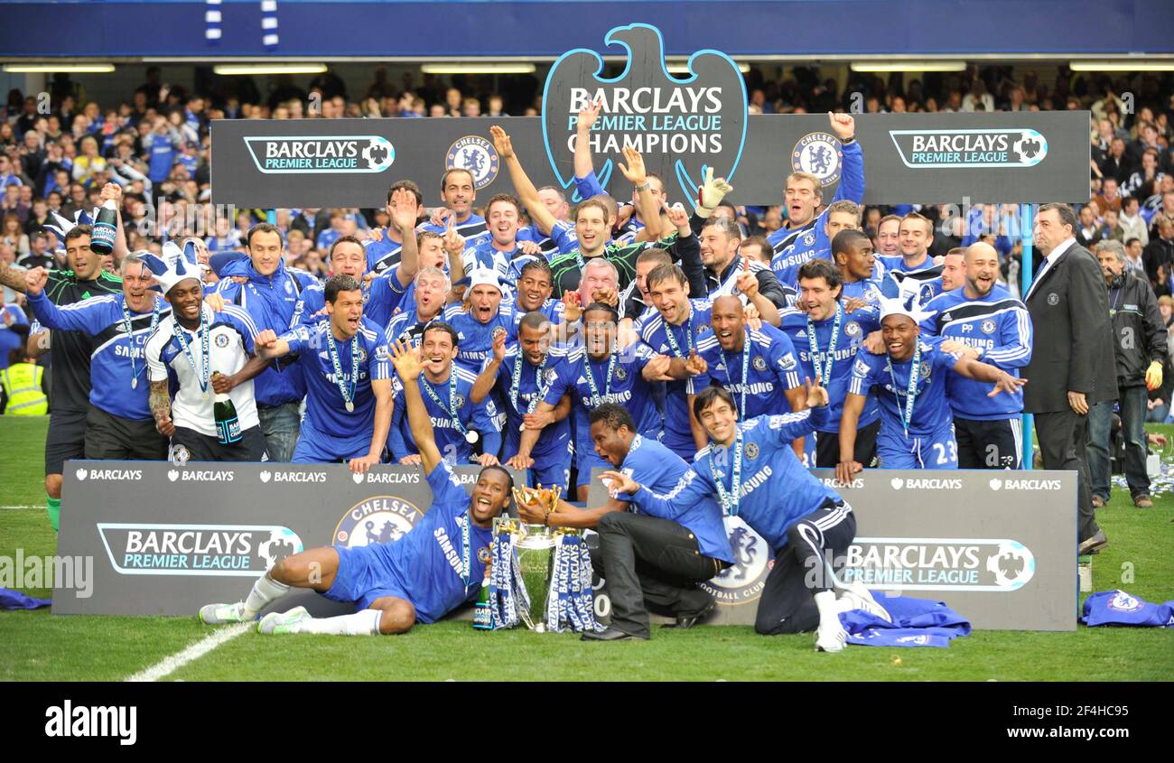 PREMIER MINISTRE DU FOOTBALL. CHELSEA V. WIGAN. CHELSEA REMPORTE LE CHAMPIONNAT. 8/5/2010. PHOTO DAVID ASHDOWN Banque D'Images