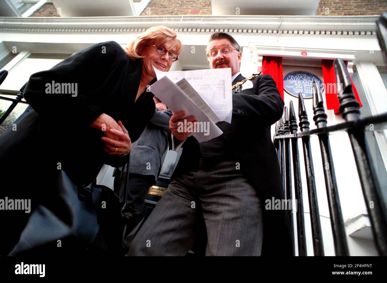 Vanessa Redgrave octobre 2000 au dévoilement de la mère d'Orson Welles plaque bleue Banque D'Images