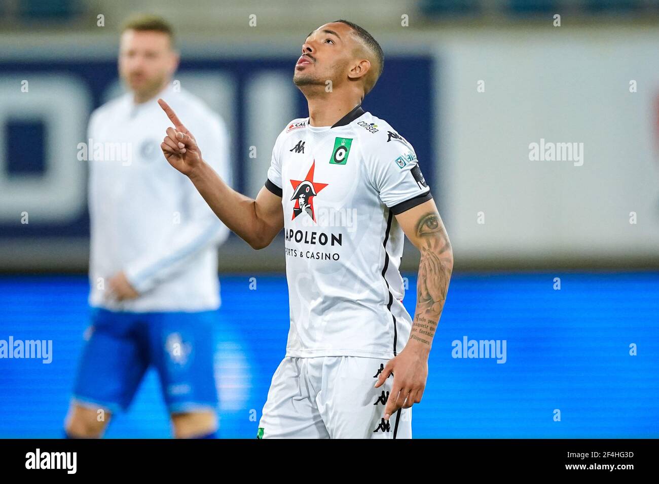 GENT, BELGIQUE - MARS 21: Victor Alexander Da Silva de cercle Brugge lors du match Jupiler Pro League entre KAA Gent et cercle Brugge à la Galamco Arena le 21 mars 2021 à Gand, Belgique (photo de Jeroen Meuwsen/Orange Pictures) Banque D'Images