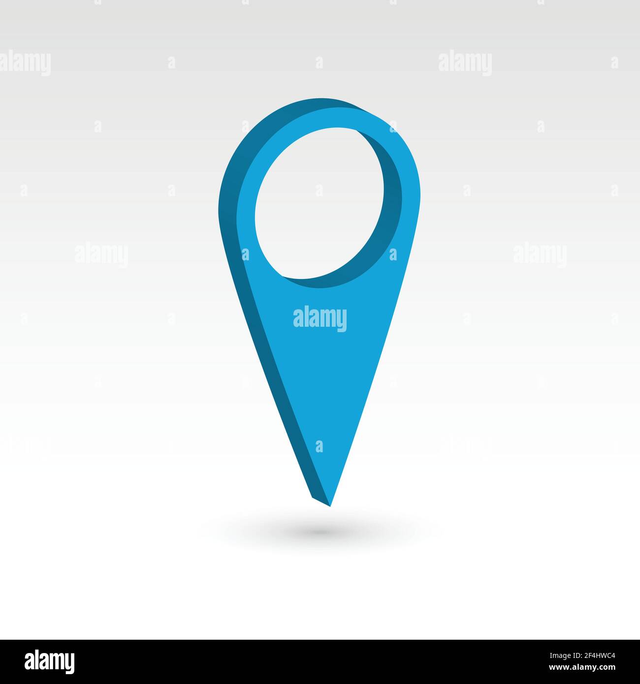 Pointeur de carte - objet vectoriel 3D Illustration de Vecteur