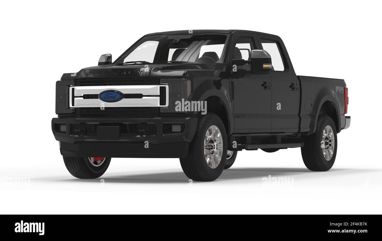 AUSTIN, ÉTATS-UNIS - 18 novembre 2020 : divers angles d'un camion noir Ford F-150 rendus lourds. Idéal pour les graphiques, l'impression et le numérique Banque D'Images