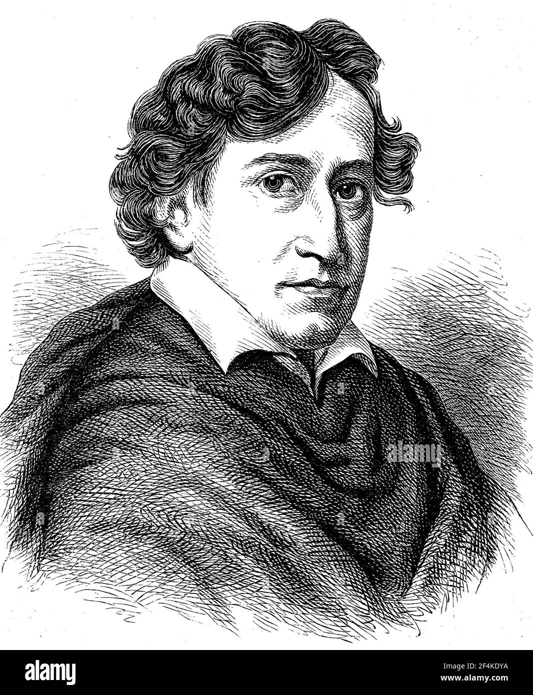 Ludwig Devrient, David Louis de Vrient, 15 décembre 1784 - 30 décembre 1832, était un acteur allemand et détenteur de l'anneau Iffland / Ludwig Devrient, David Louis de Vrient, 15. Dezember 1784 - 30. Dezember 1832, war ein deutscher Schauspieler und Träger des Iffland-rings, Historisch, historique, numérique amélioration de la reproduction d'un original du 19ème siècle / digitale Reproduktion einer Originalvorlage aus dem 19. Jahrhundert Banque D'Images