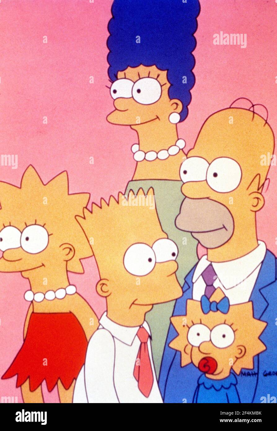 LES SIMPSONS (1989). CRÉDIT: UNIVERSAL TV/20TH CENTURY FOX TV/KLASKY-SCUPO / ALBUM Banque D'Images