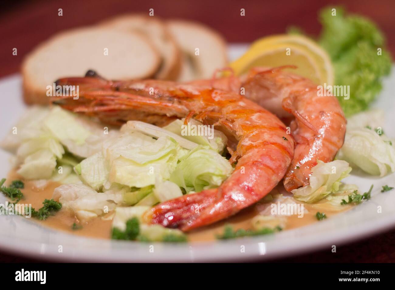 Fruits de mer dans le restaurant Banque D'Images