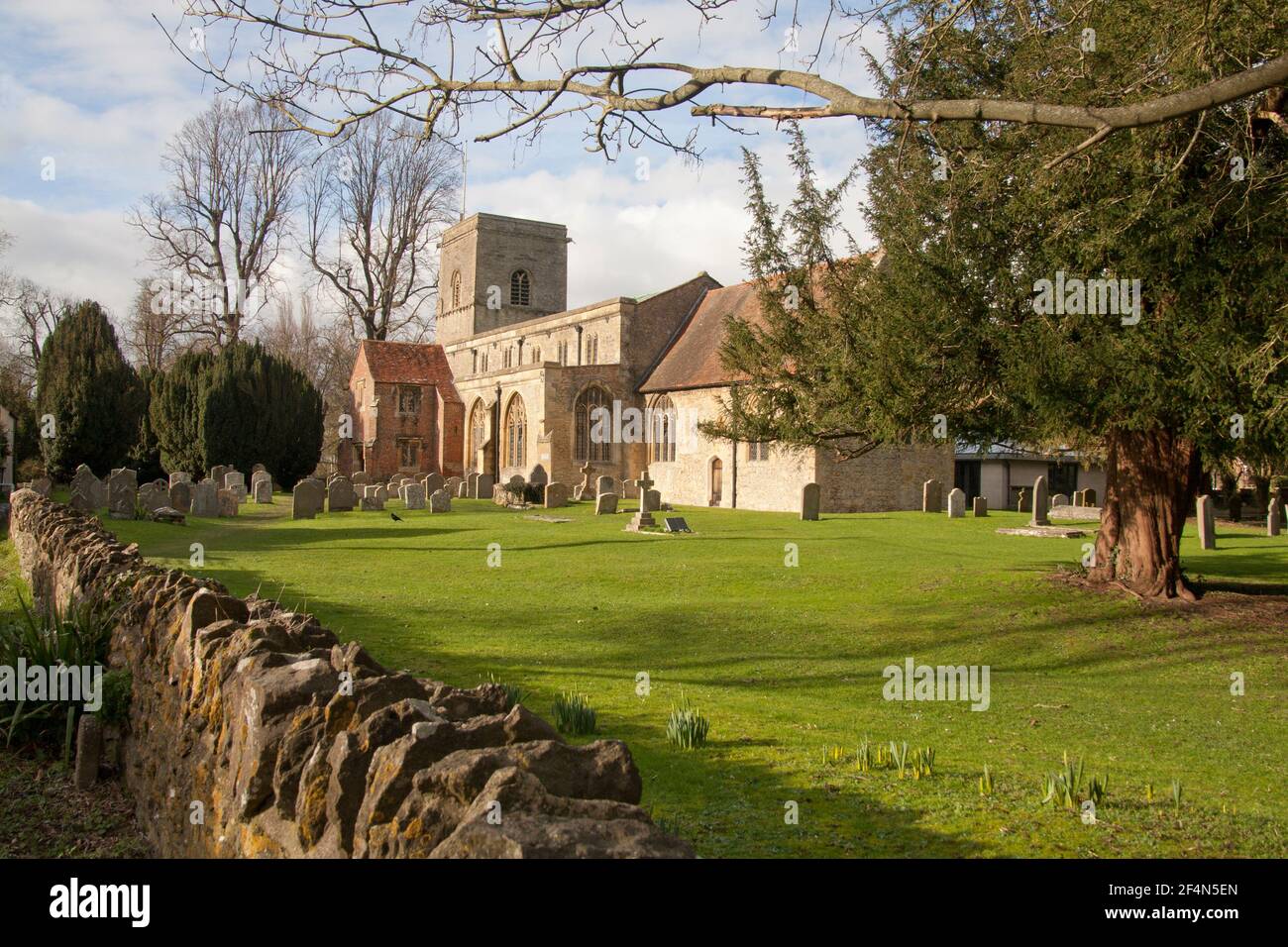 Église All Saints où l'auteur George Orwell est enterré, Sutton Courtenay, Abingdon, Oxford, Angleterre Banque D'Images