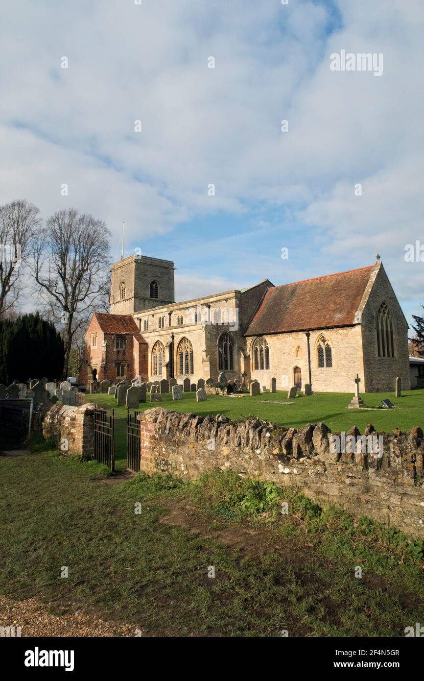 L'église paroissiale de tous les Saints, Sutton Courtenay, Abingdon, Oxfordshire, Angleterre Banque D'Images