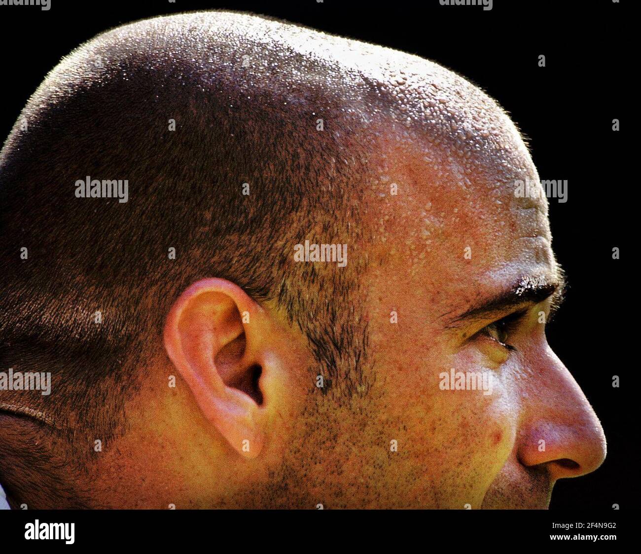 Championnat de tennis de Wimbledon juillet 2001 André Agassi Banque D'Images