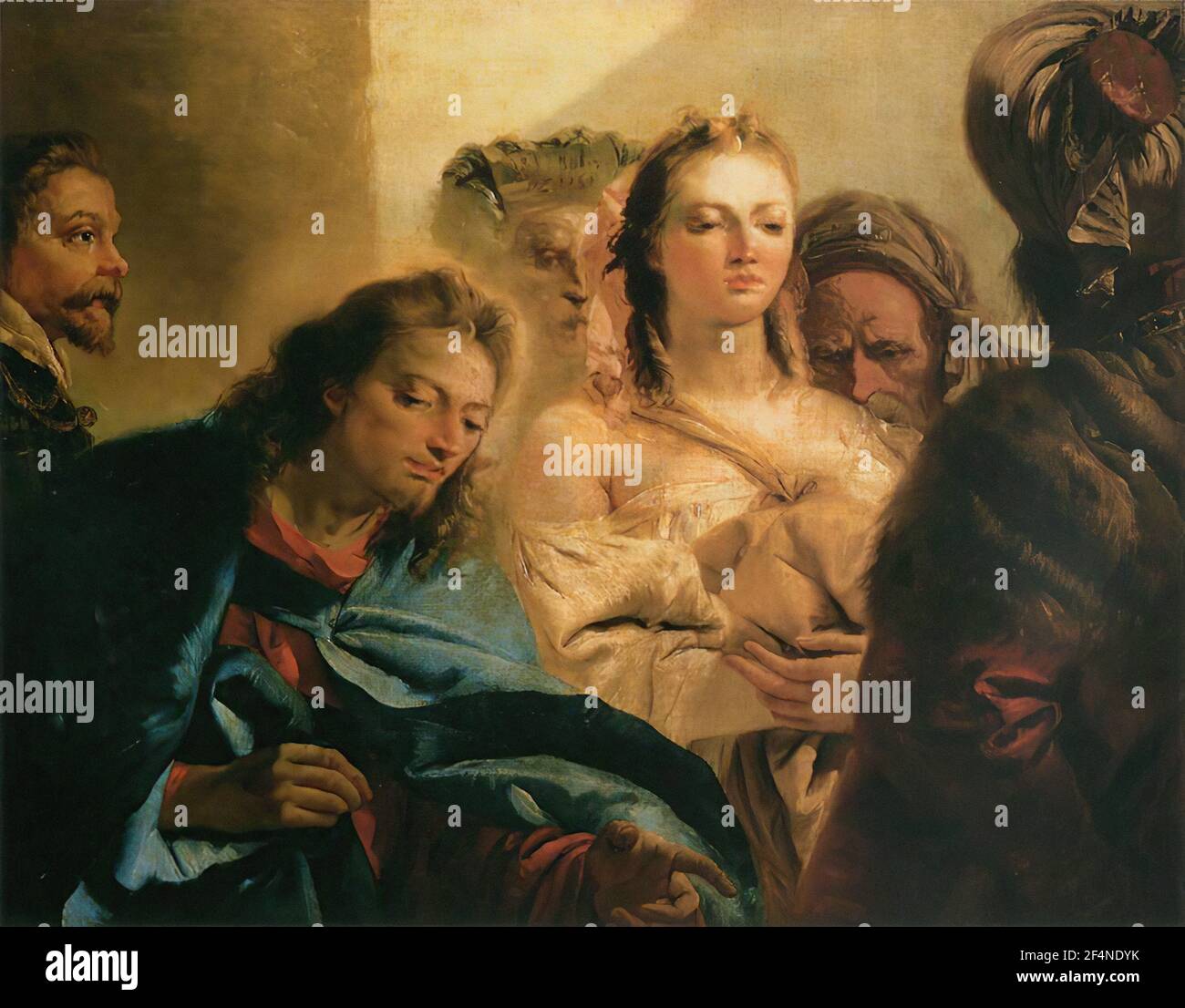 Domenico tiepolo - Christ adultére 1751 Banque D'Images