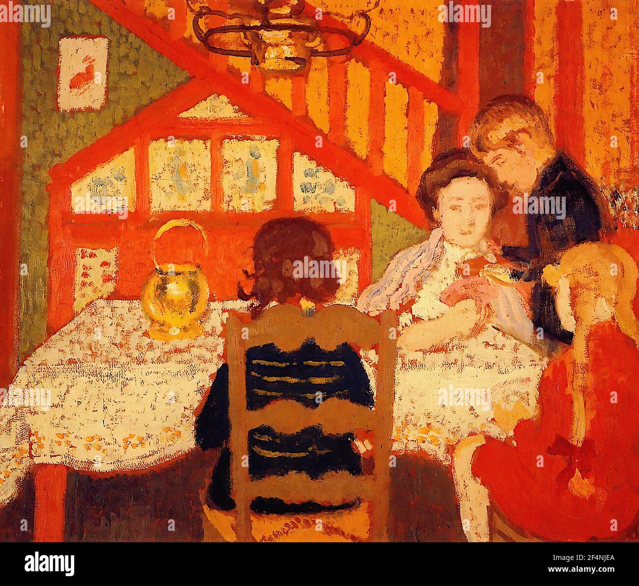 Georges Lemmen - rassemblement familial Saint Idesbald Banque D'Images