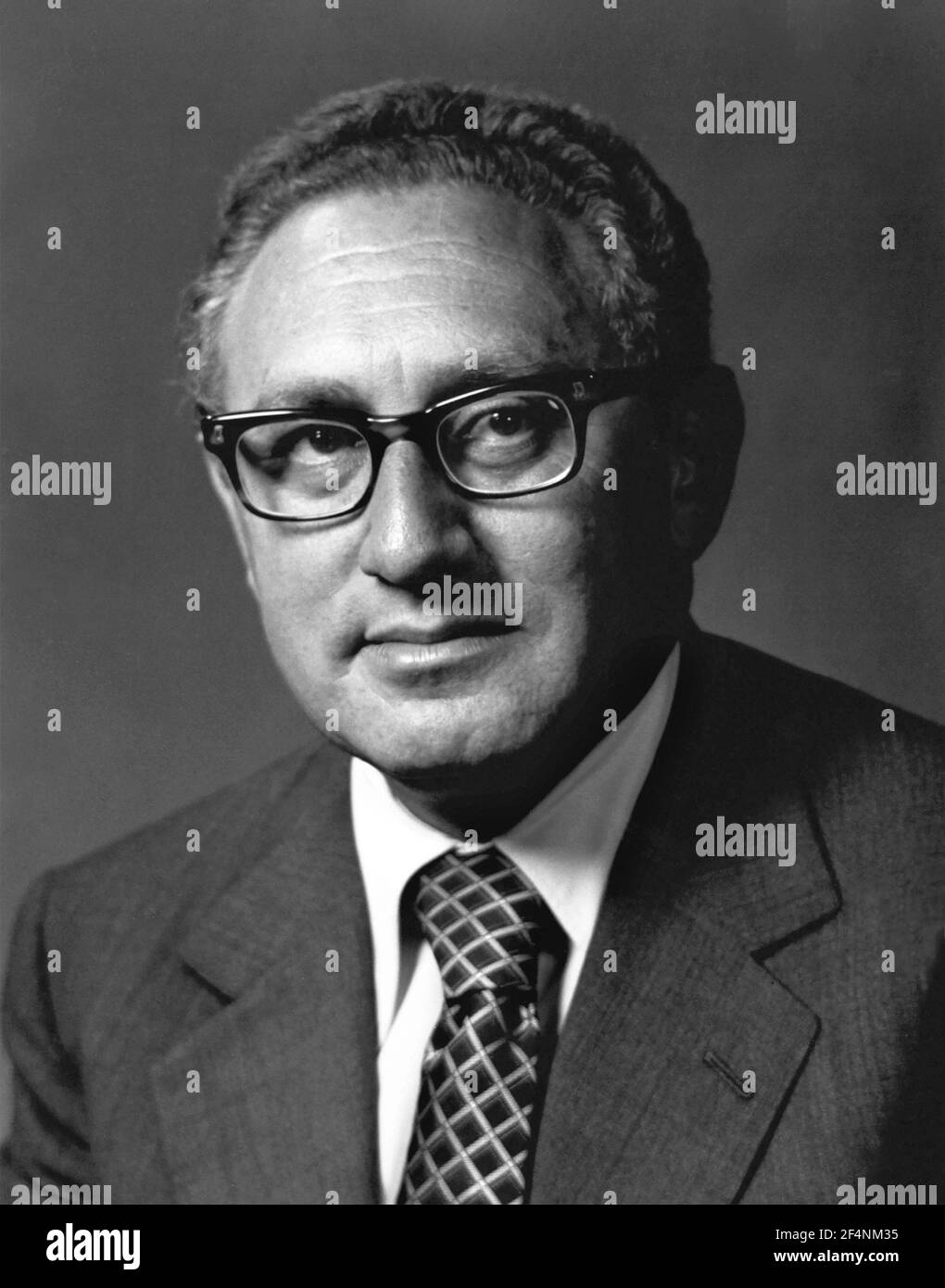 Henry Kissinger. Portrait du secrétaire d'État américain, Henry Alfred Kissinger (n. Heinz Alfred Kissinger, 1923), ch. 1973 Banque D'Images
