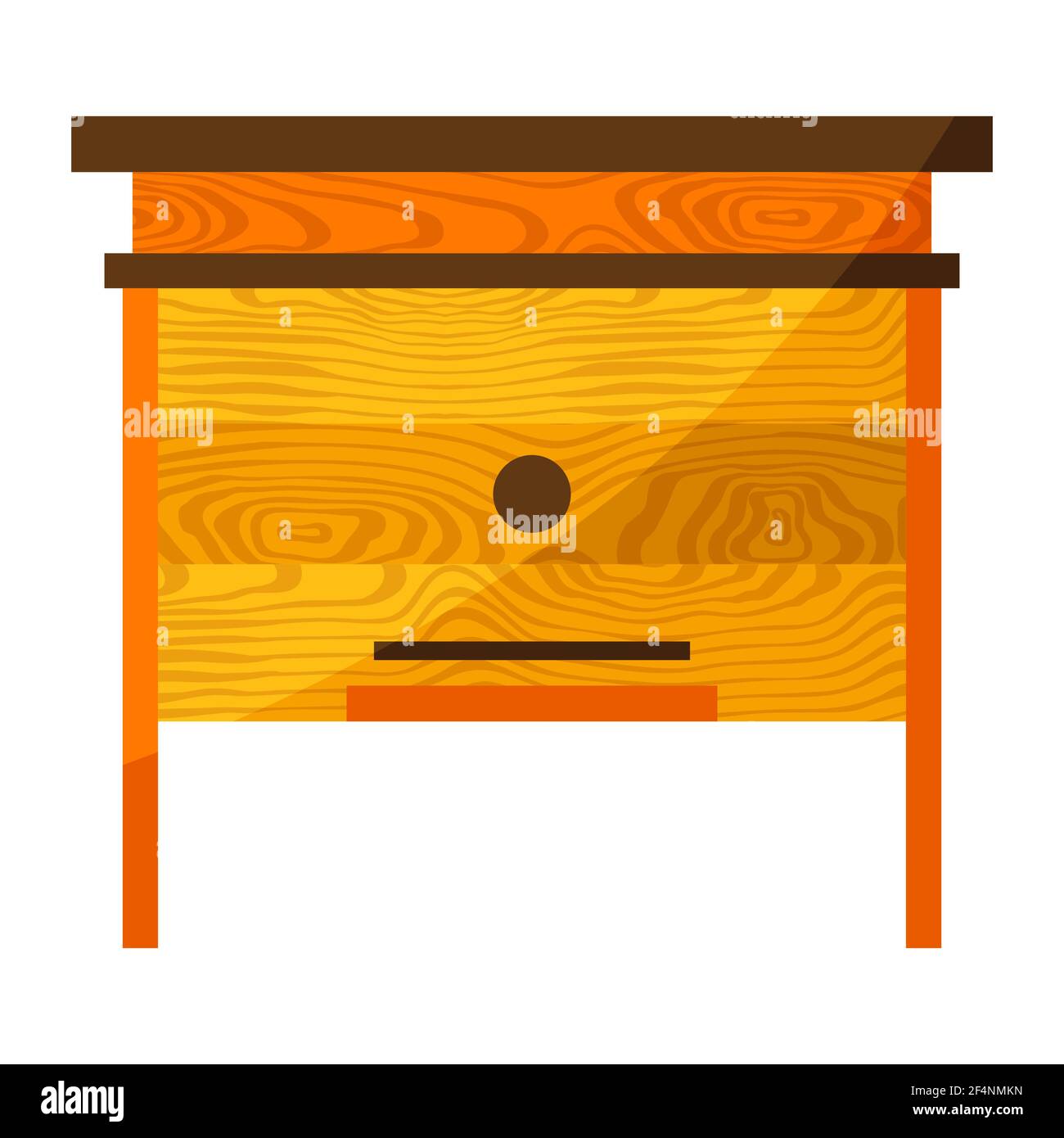 Illustration de ruche. Icône pour l'alimentation ou la production. Illustration de Vecteur