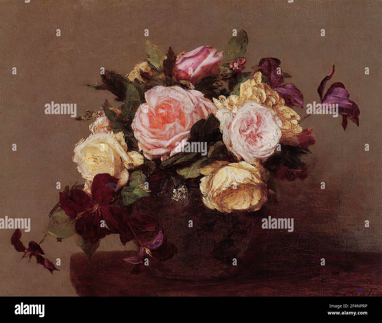 Roses 1883 de Henri Fantin-Latour Photo Stock - Alamy