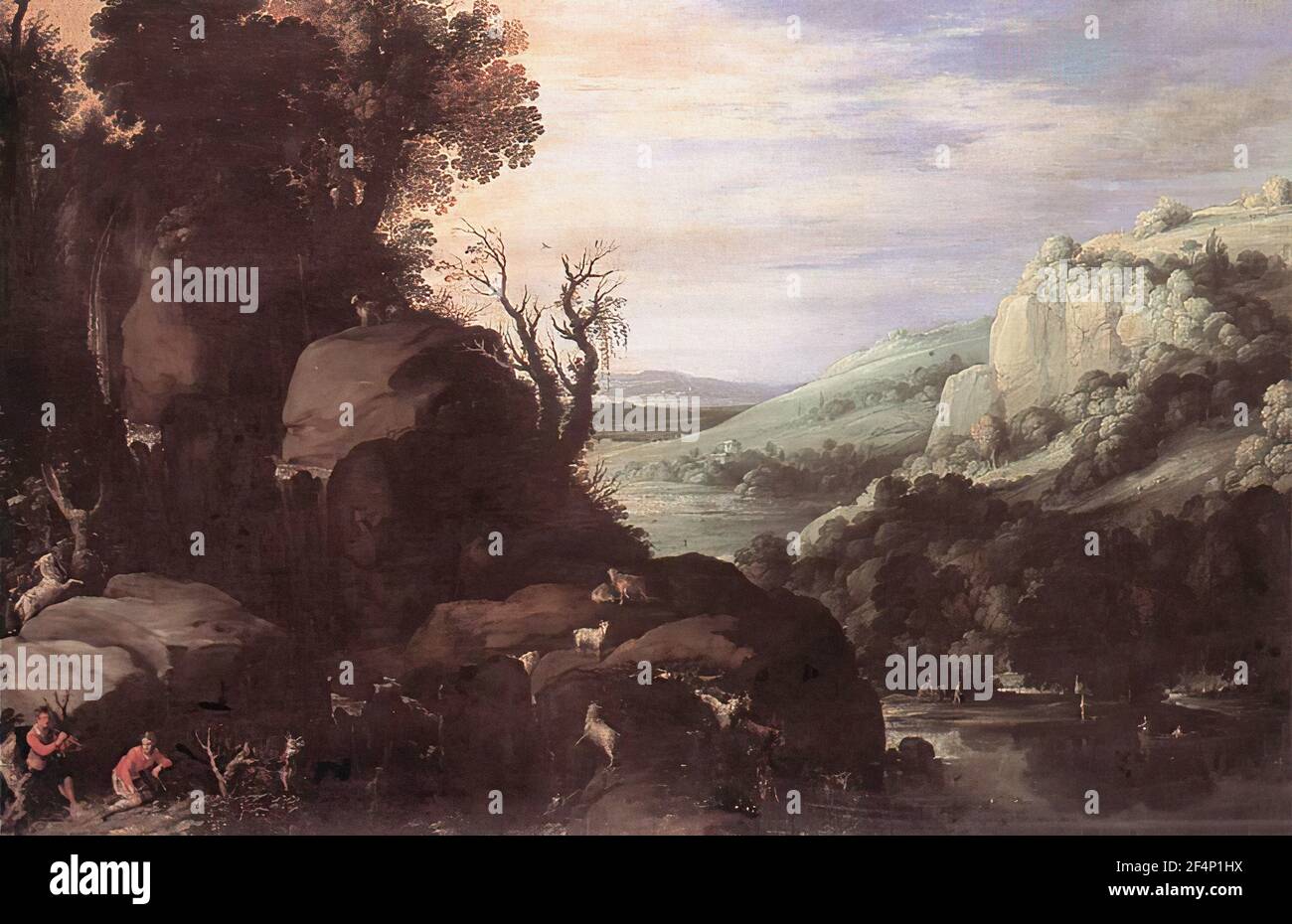 Paul Bril - Paysage Banque D'Images