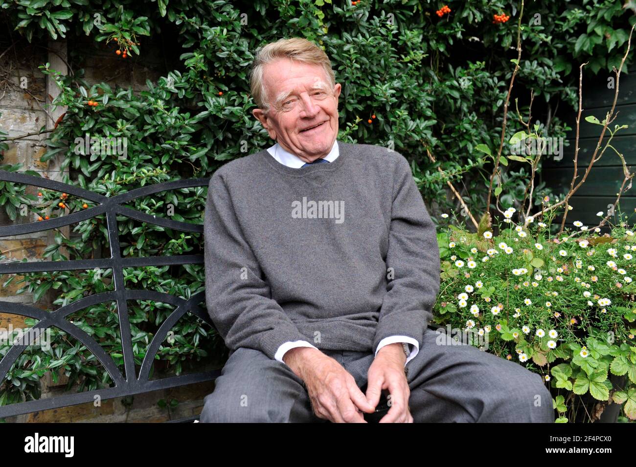 Sir Chris Chataway à la maison d'athlète, foprmer 5000 mètres record du monde inaugral BBC sports personnalité de l'année Sports journaliste conservateur MP 15 septembre 2010 PHOTO DAVID ASHDOWN Banque D'Images