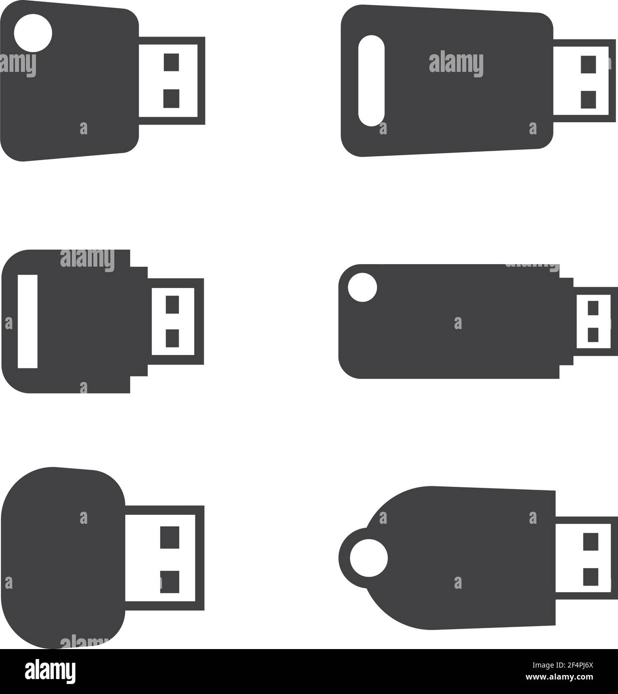 Logo de stockage portable USB Illustration de Vecteur