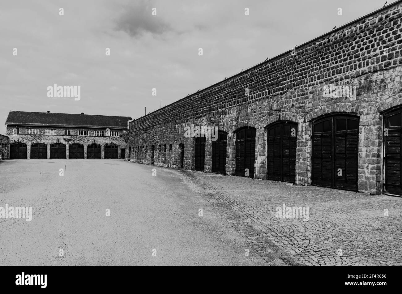 mauthausen, autriche, 26 mars 2019, kz memorial mauthausen, camp de concentration Banque D'Images