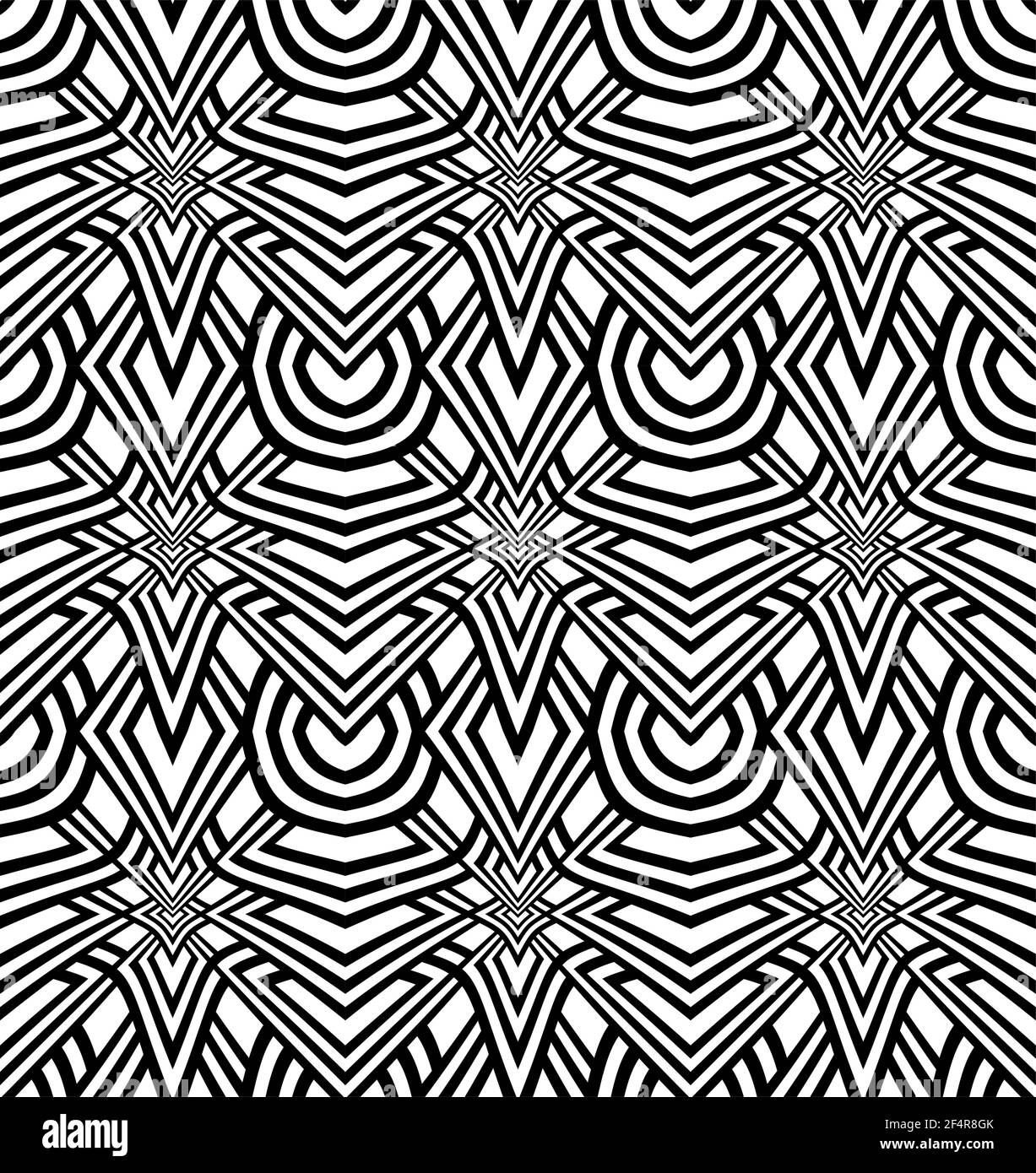 Illustration du vecteur de répétition géométrique sans couture Illustration de Vecteur