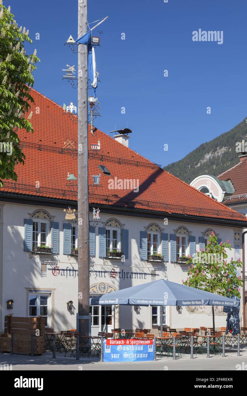 Géographie / Voyage, Allemagne, Bavière, Garmisch-Partenkirchen, taverne sur Schranne (marque hebdomadaire des agriculteurs, droits-supplémentaires-autorisations-Info-non-disponible Banque D'Images