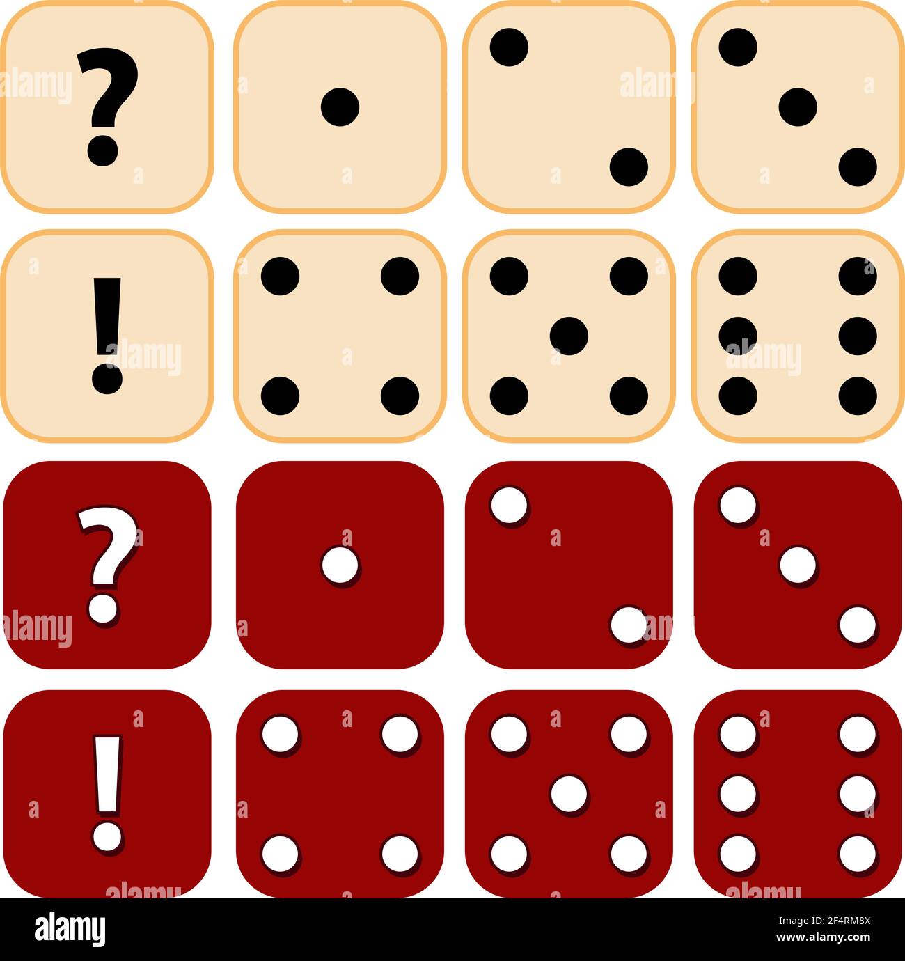 Icône de dé définir l'illustration du vecteur Illustration de Vecteur