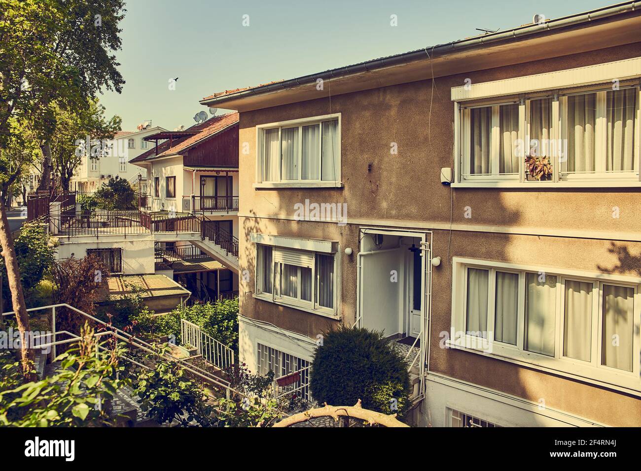 Ancienne maison en bois sur l'île d'Adalar à Istanbul, Turquie Banque D'Images