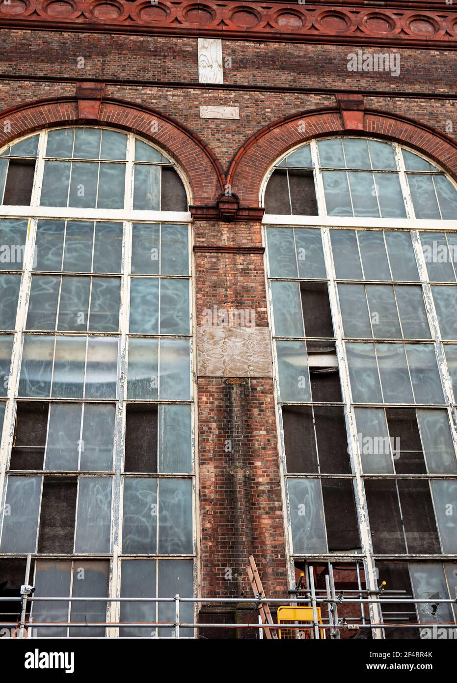 Station de pompage du Conseil du comté de London, 27 lots Road, Londres; utilité publique en briques édouardiennes, conçue en 1904 par Binnie et Fitzmaurice Banque D'Images
