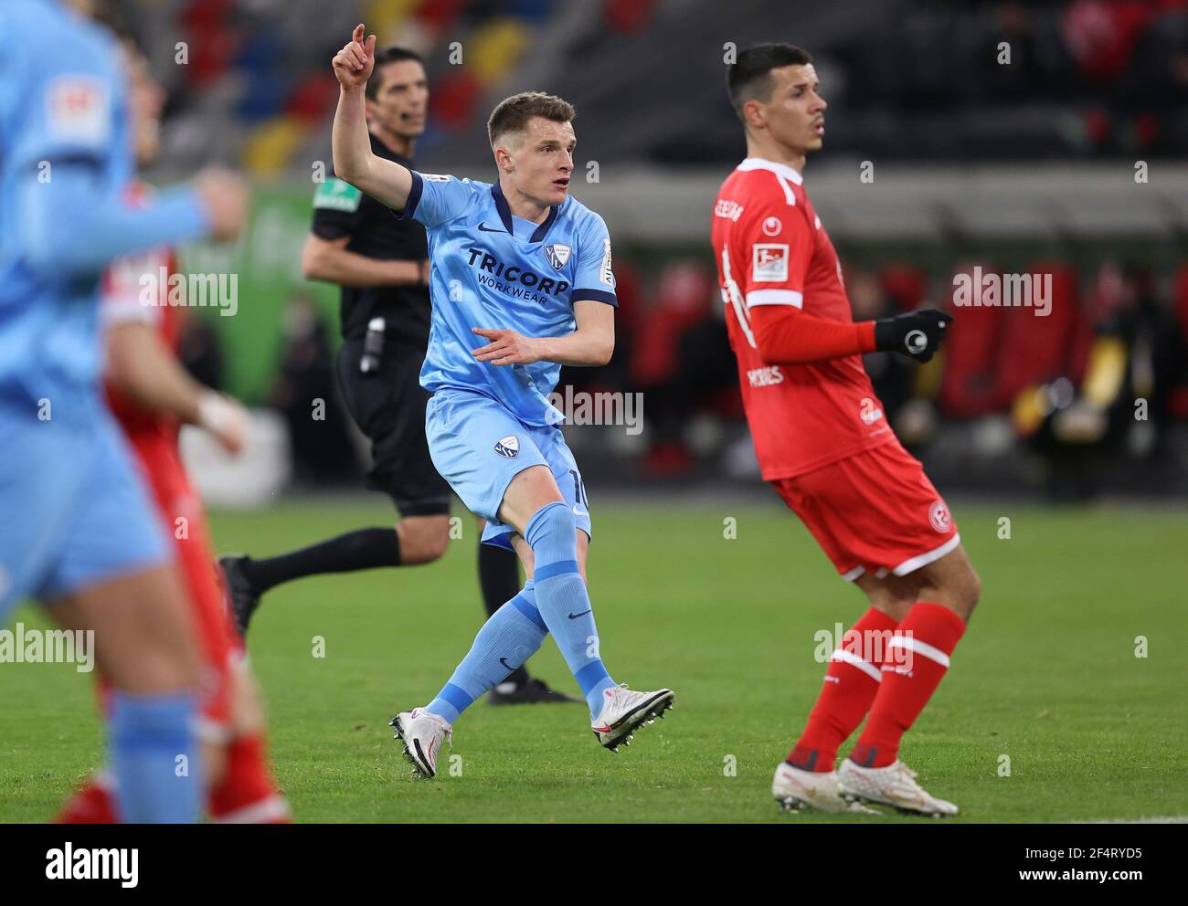 Firo: 22.03.2021 Fuvuball: Football: 2ème saison Bundesliga 2020/21 Fortuna DvºDüsseldorf, Düsseldorf - VfL Bochum Thomas Eisfeld | utilisation dans le monde entier Banque D'Images