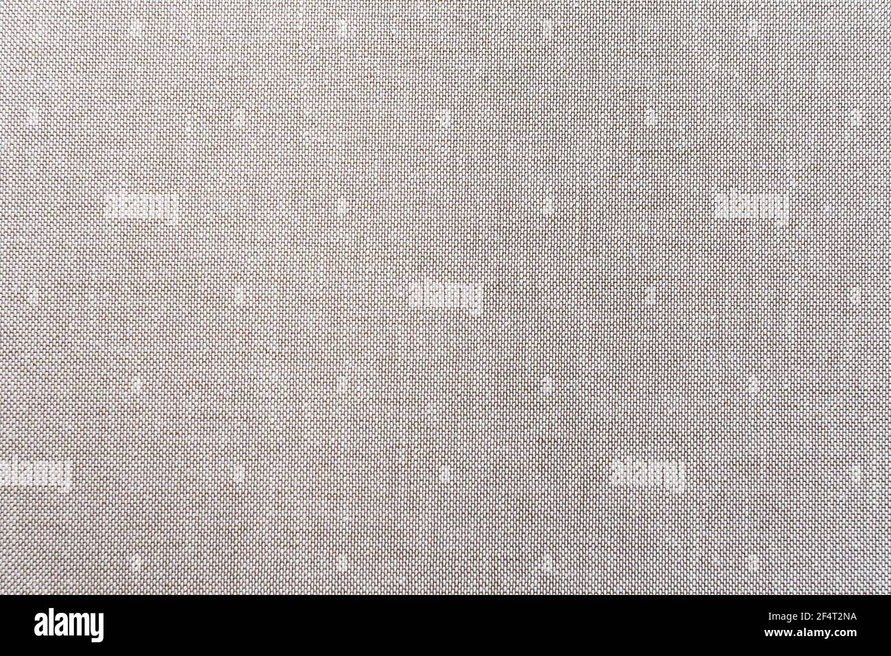 Texture du tissu de lin. Grand arrière-plan en tissu sans couture. Toile de fond toile de lin texture textile. Tissu rugueux artificiel gris ou beige chaud Banque D'Images