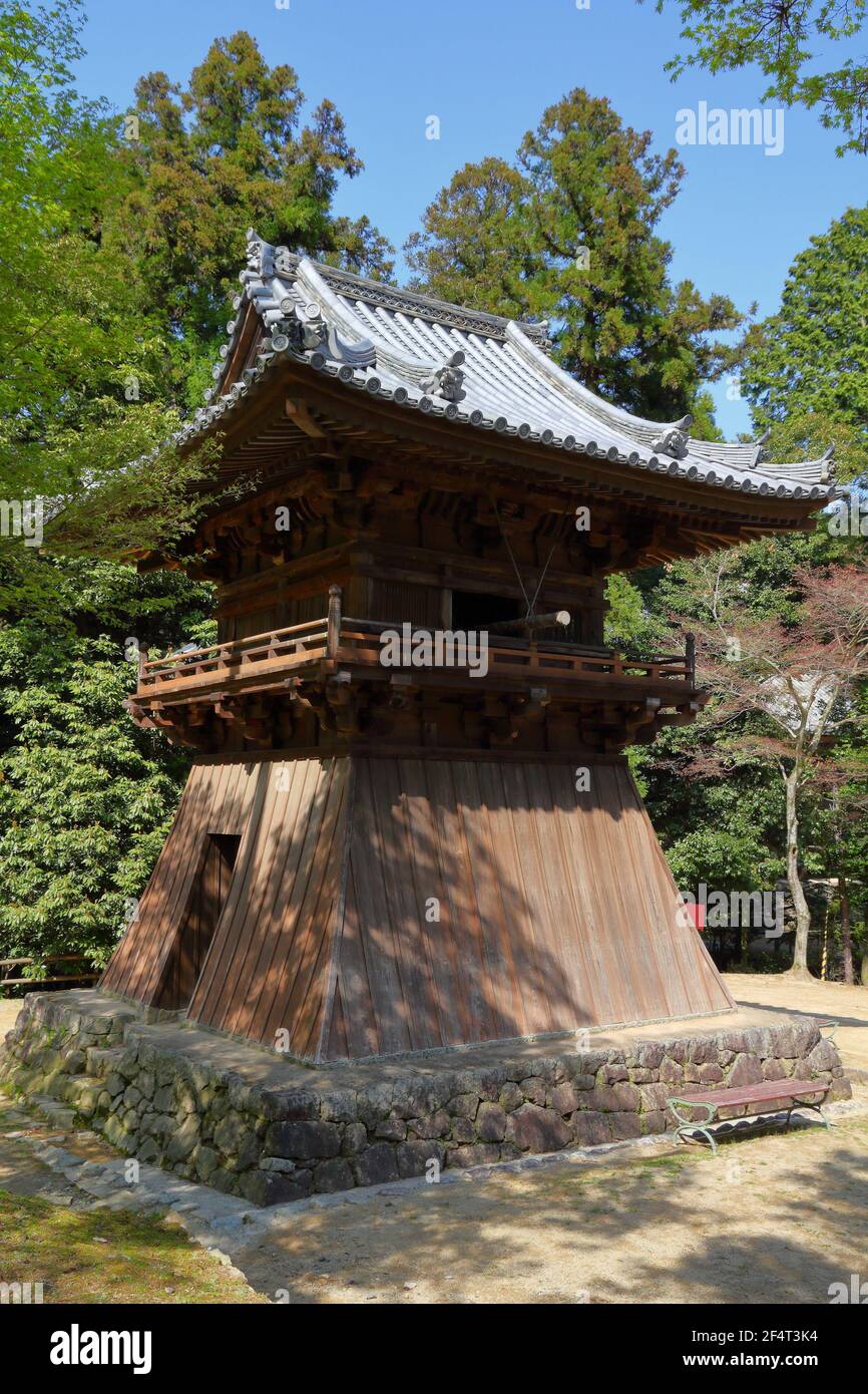 Temple du Mont Shosha à Himeji, Japon. Partie du temple Engyoiji du bouddhisme Mahayana. Banque D'Images